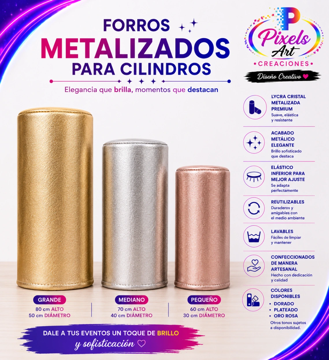 Forros Metalizados para Cilindros