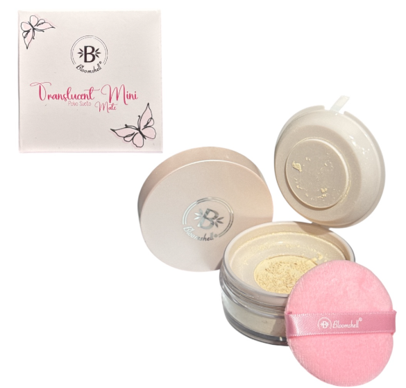 Polvo Suelto Traslucent Mini Mate Bloomshell