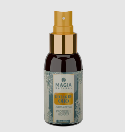 Serum Antifrizz y Protector Ambiental Gotas de Oro Magia Natural