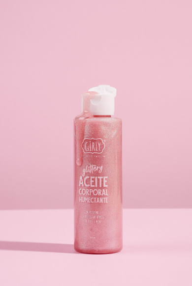 Aceite corporal glittery Girly