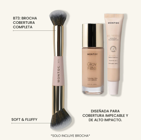 Brocha B73 Individual Doble de Cobertura Completa Humide Montoc