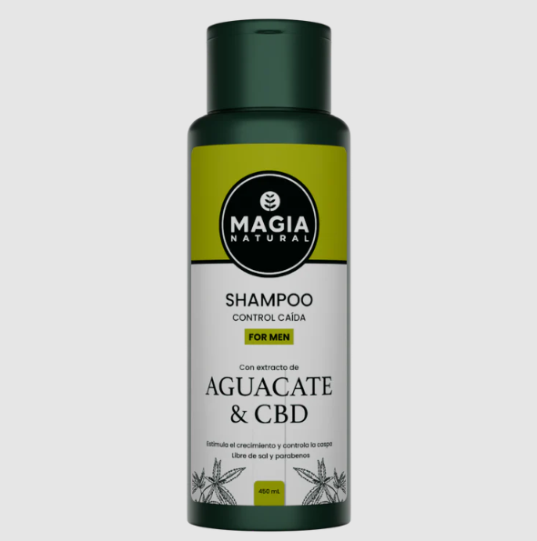 Shampoo Anticaída para Hombre con Aguacate y CBD Magia Natural