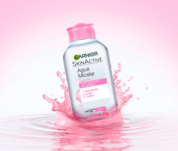 Agua Micelar Rosada 100 ML Garnier