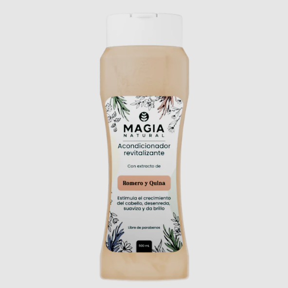 Acondicionador Revitalizante con Efecto Brillo de Romero y Quina Magia Natural