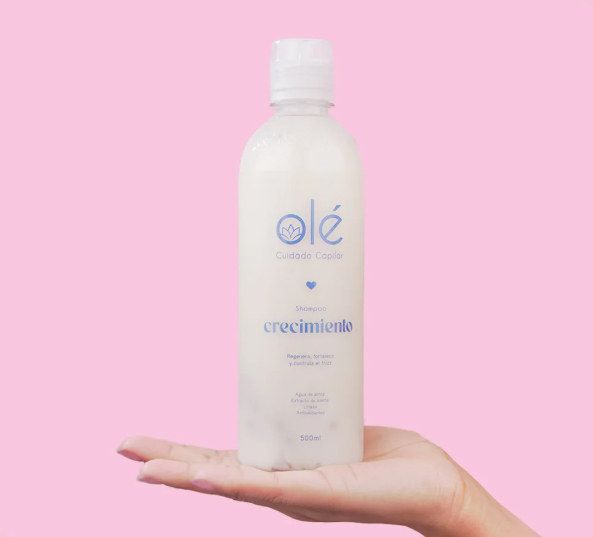 Shampoo Crecimiento Arroz y Linaza Olé Capilar