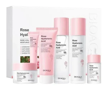 Kit Facial en estuche Rosas y Ácido Hialurónico Bioaqua