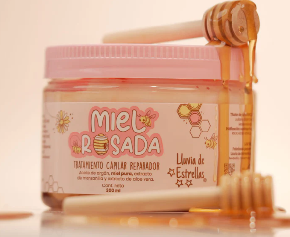 Tratamiento Miel Rosada para el cabello Lluvia de Estrellas