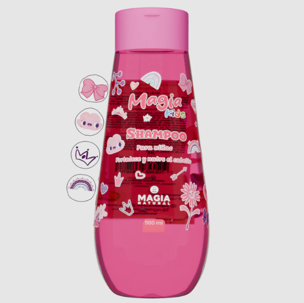 Shampoo para Niñas de Crecimiento con Arroz y Maracuyá Magia Natural