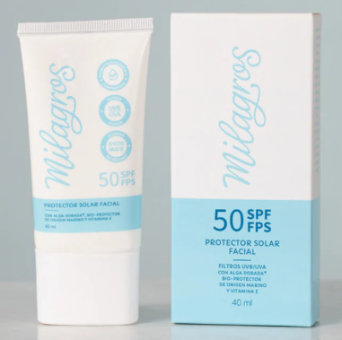 Protector solar Facial sin color Milagros