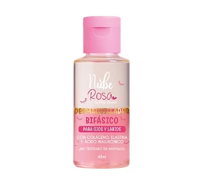 Mini Desmaquillador Bifásico Nube Rosa
