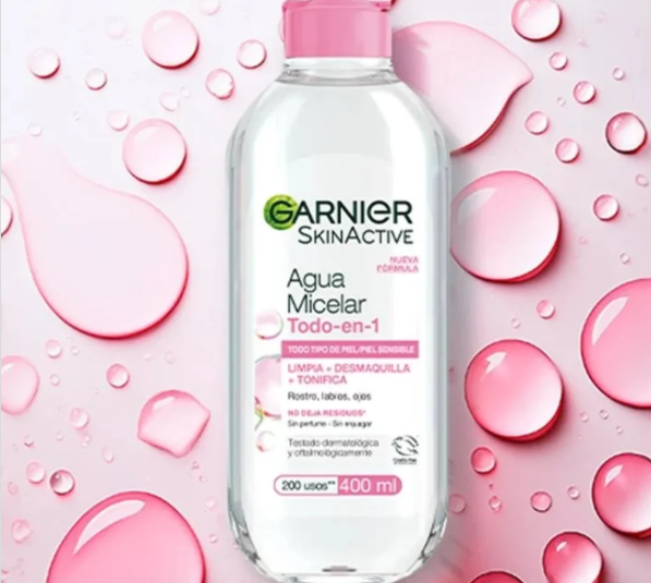 Agua Micelar Rosada 400 ML Garnier