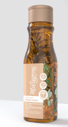 Shampoo Milagro Herbal (con romero y jengibre) Milagros