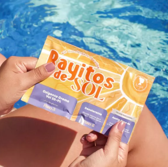 Kit Decolorante de Vellos Rayitos de Sol