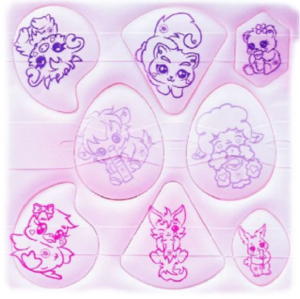 Bloom Borlas Set x8 Animalitos Bloomshell