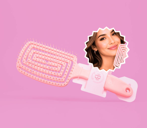 Cepillo Bloom Hair Rose Flex Bloomshell