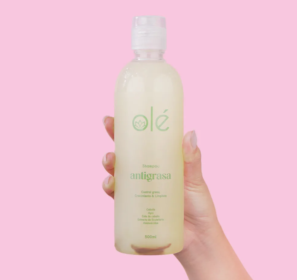 Shampoo Antigrasa Cebolla, Jengibre, Apio Olé Capilar