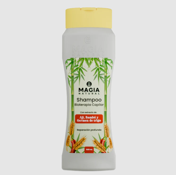 Shampoo Reparación Profunda Bioterapia con Ají y Bambú Magia Natural