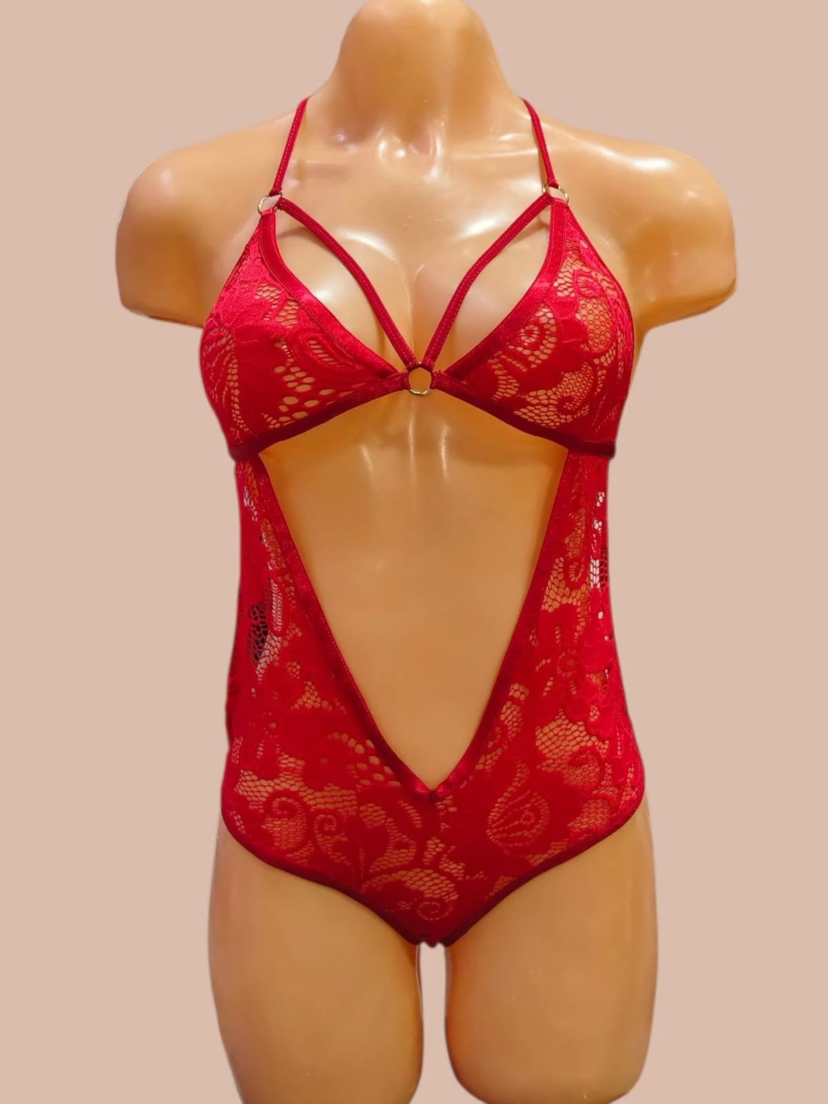 BodyRojo con amarraderas