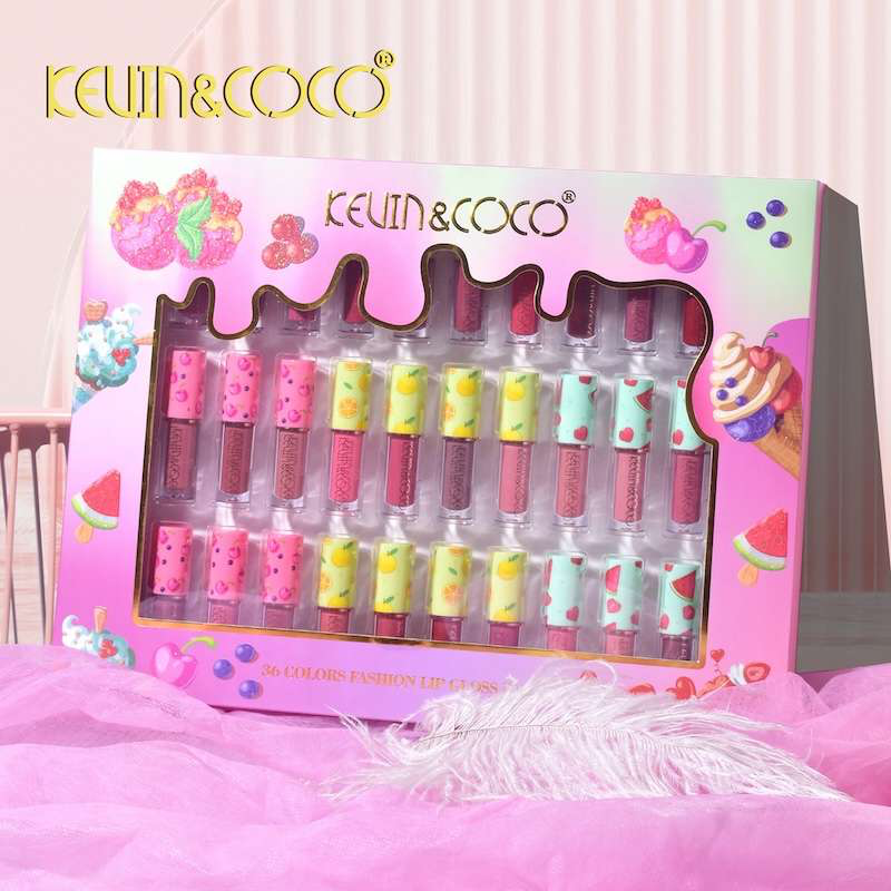 SET X36 BRILLOS LABIALES KEVIN&COCO