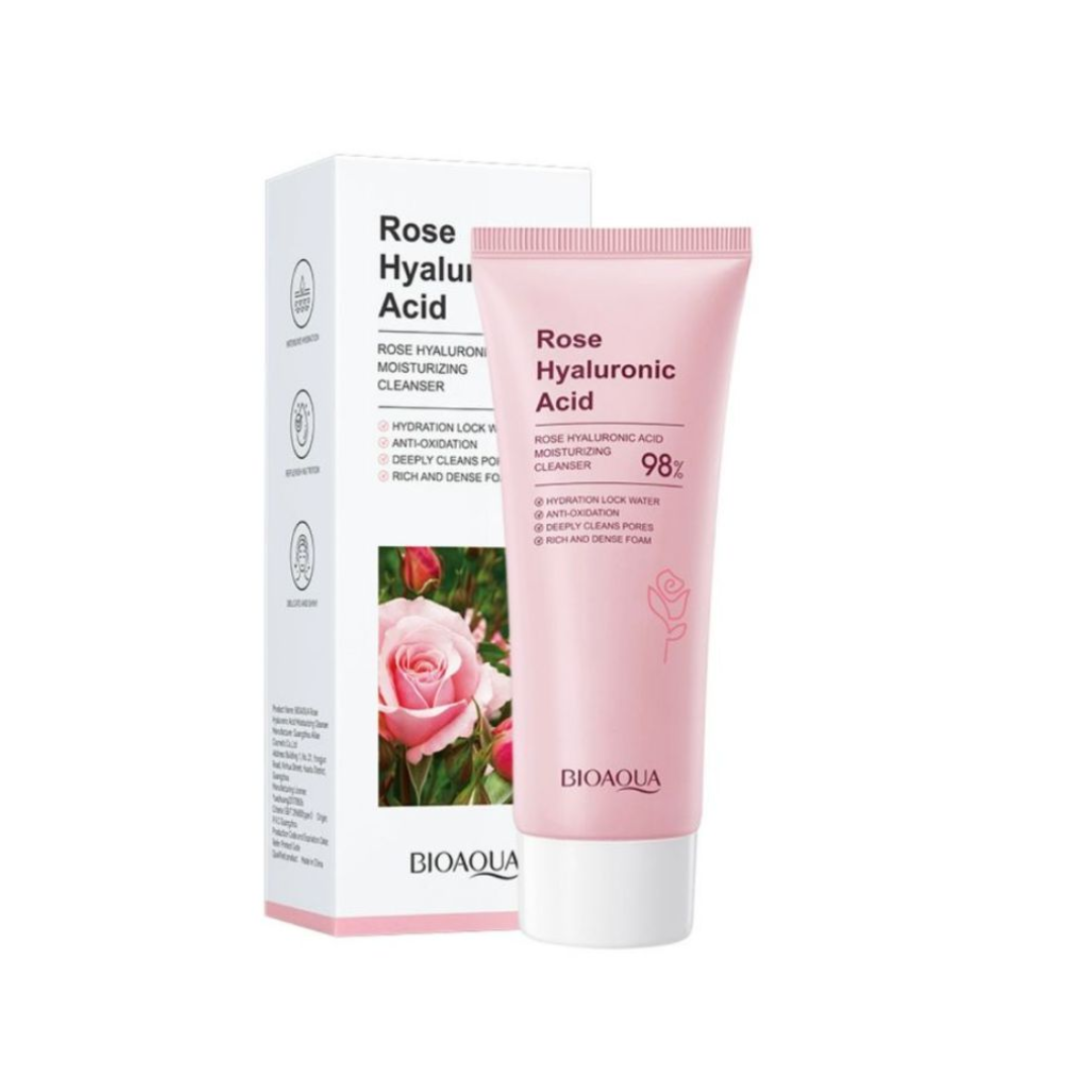 JABÓN FACIAL HIALURÓNICO Y ROSAS BIOAQUA