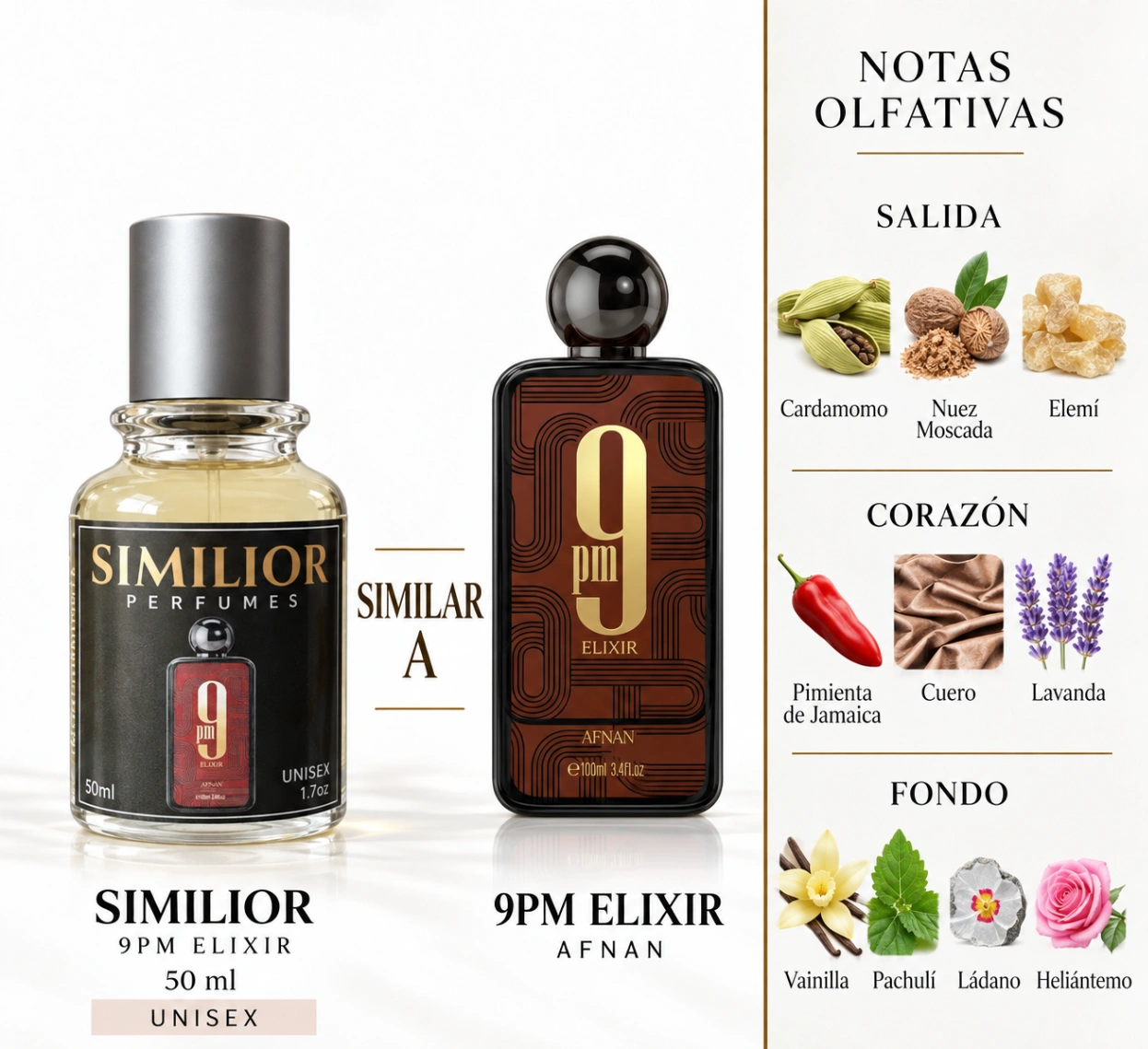 9PM Elixir Afnan para Hombres