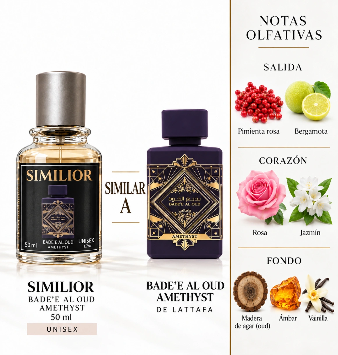 Bade'e Al Oud Amethyst Lattafa Perfumes para Hombres y Mujeres