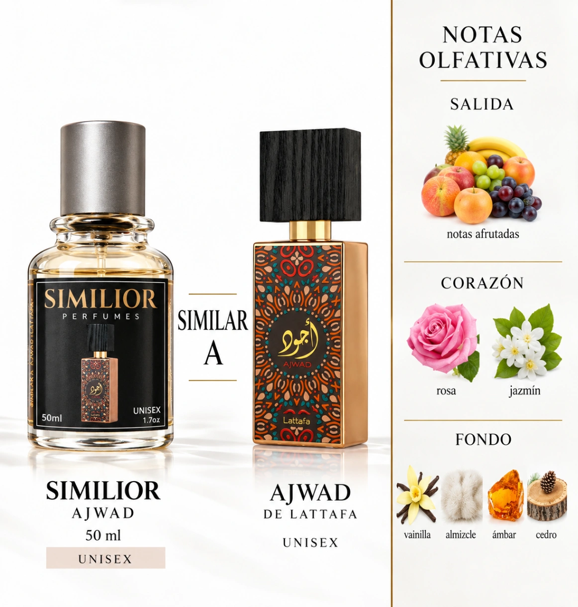 Ajwad Lattafa Perfumes para Hombres y Mujeres