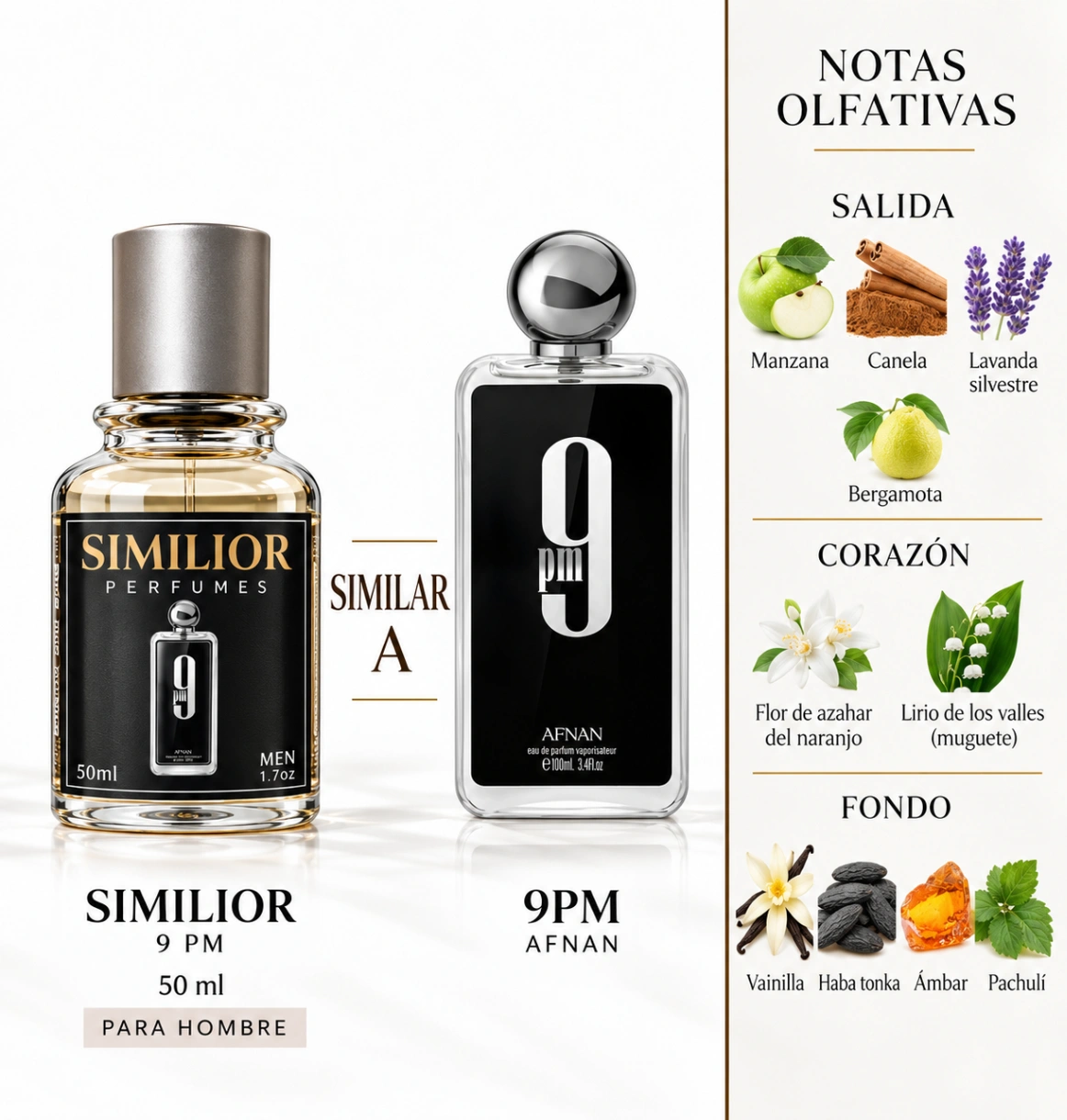 9pm Afnan para Hombres