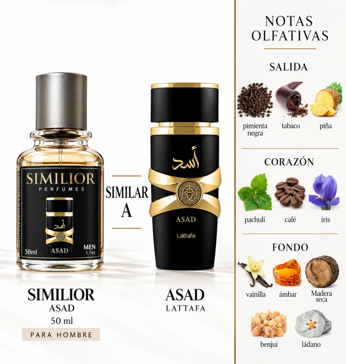Asad Lattafa Perfumes para Hombres