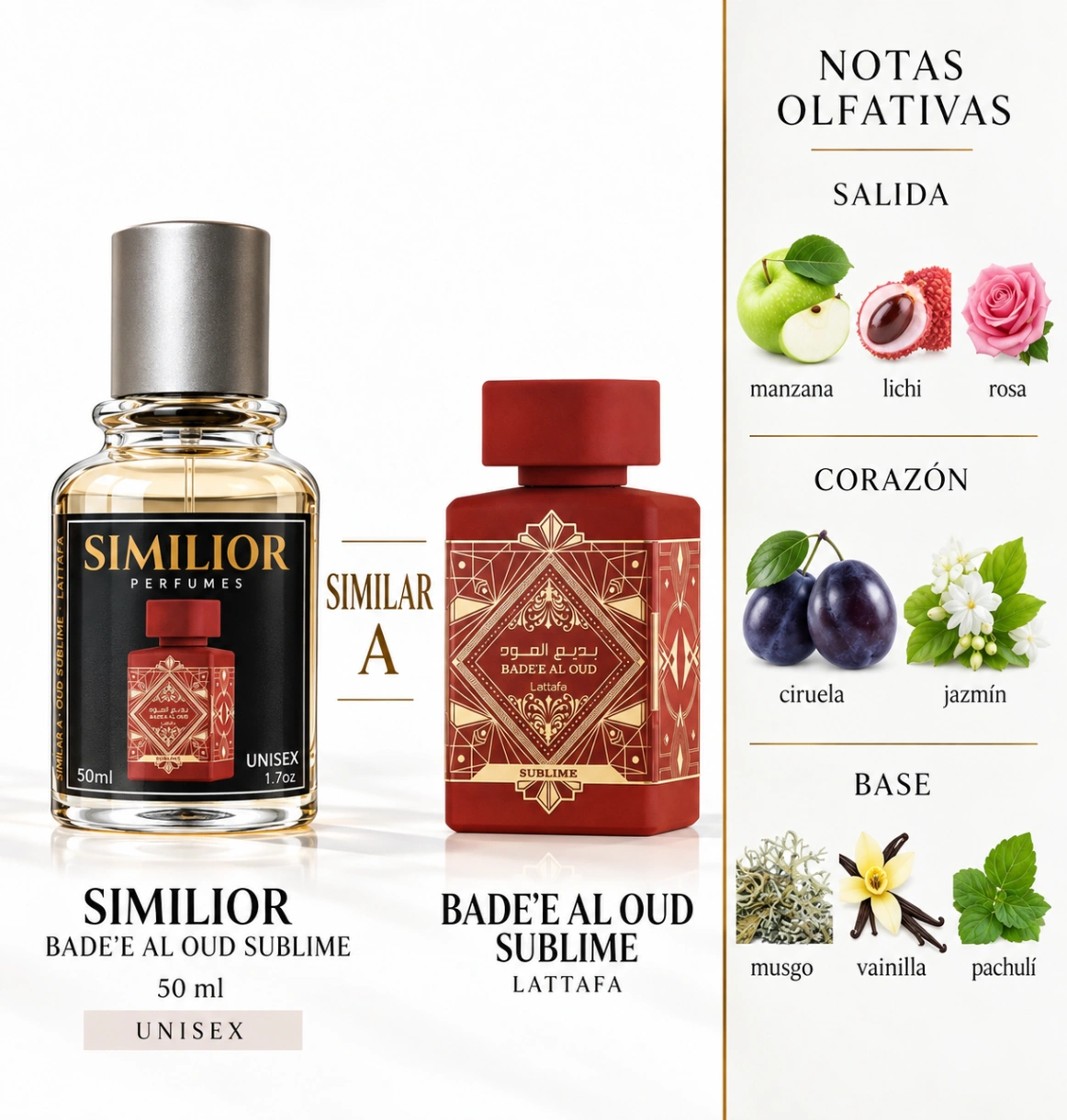 Bade'e Al Oud Sublime Lattafa Perfumes para Hombres y Mujeres