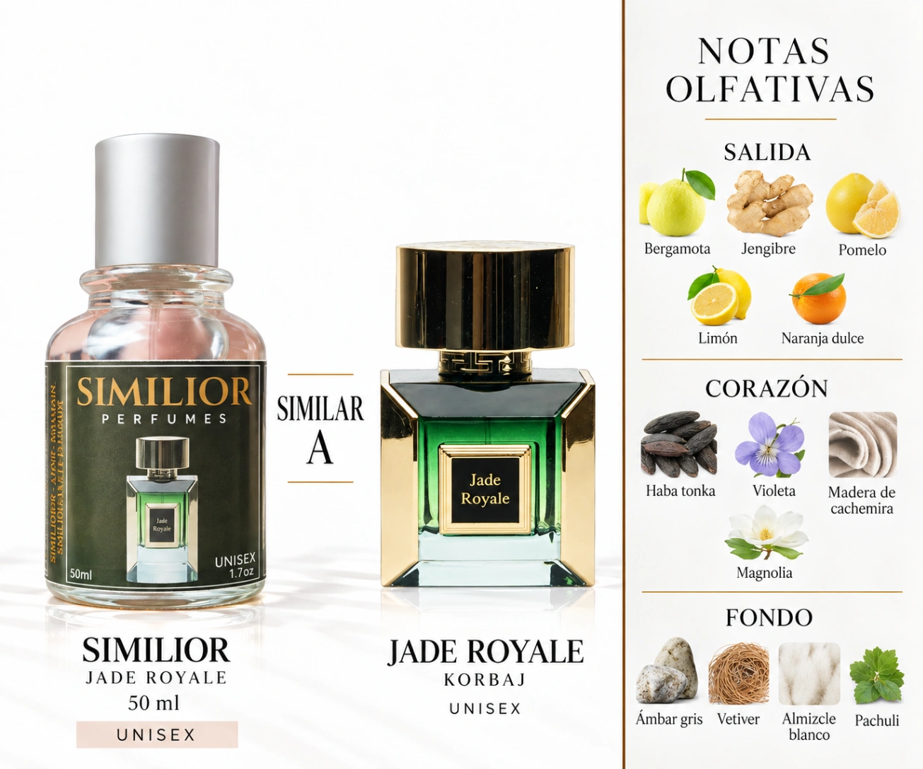 Jade Royale Korbaj para Hombres y Mujeres