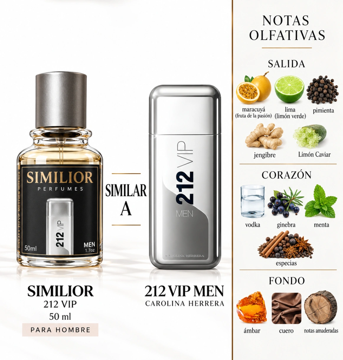 212 VIP Men Carolina Herrera para Hombres
