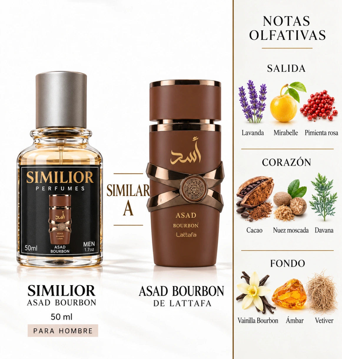Asad Bourbon Lattafa Perfumes para Hombres