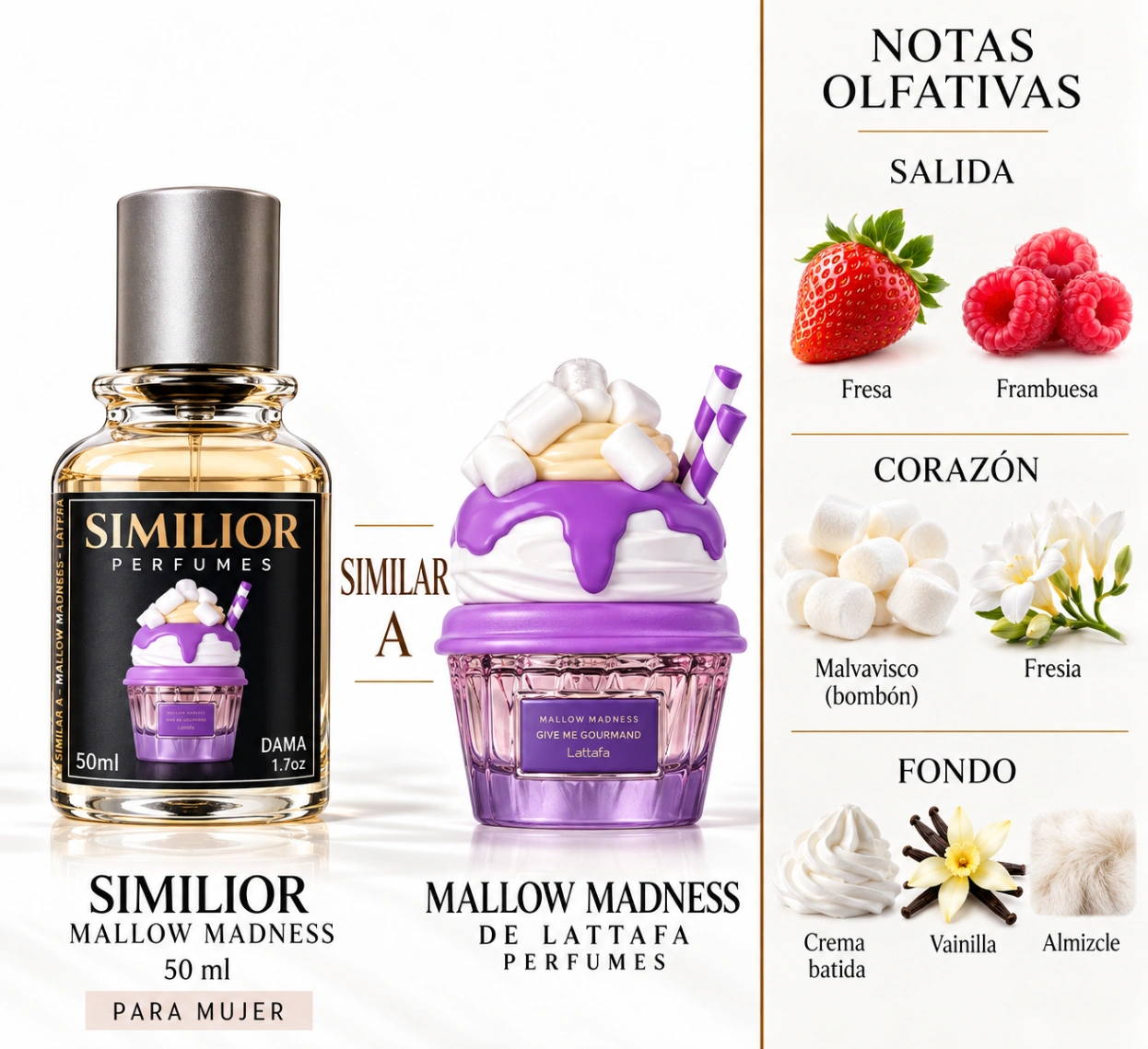 Mallow Maddnes Lattafa Perfumes para Mujeres