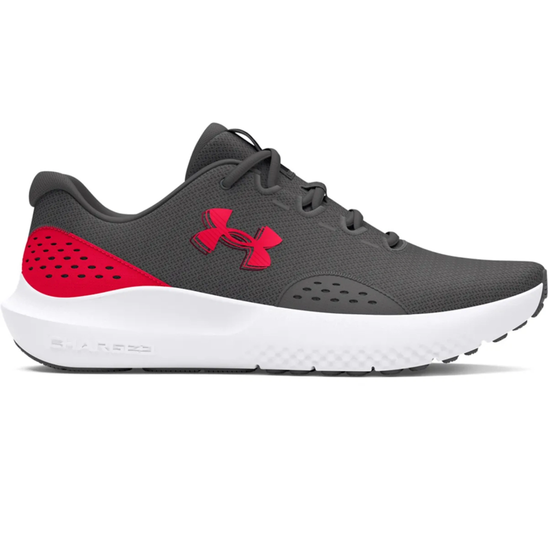 UA Charged surge 4 gris/rojo hombre