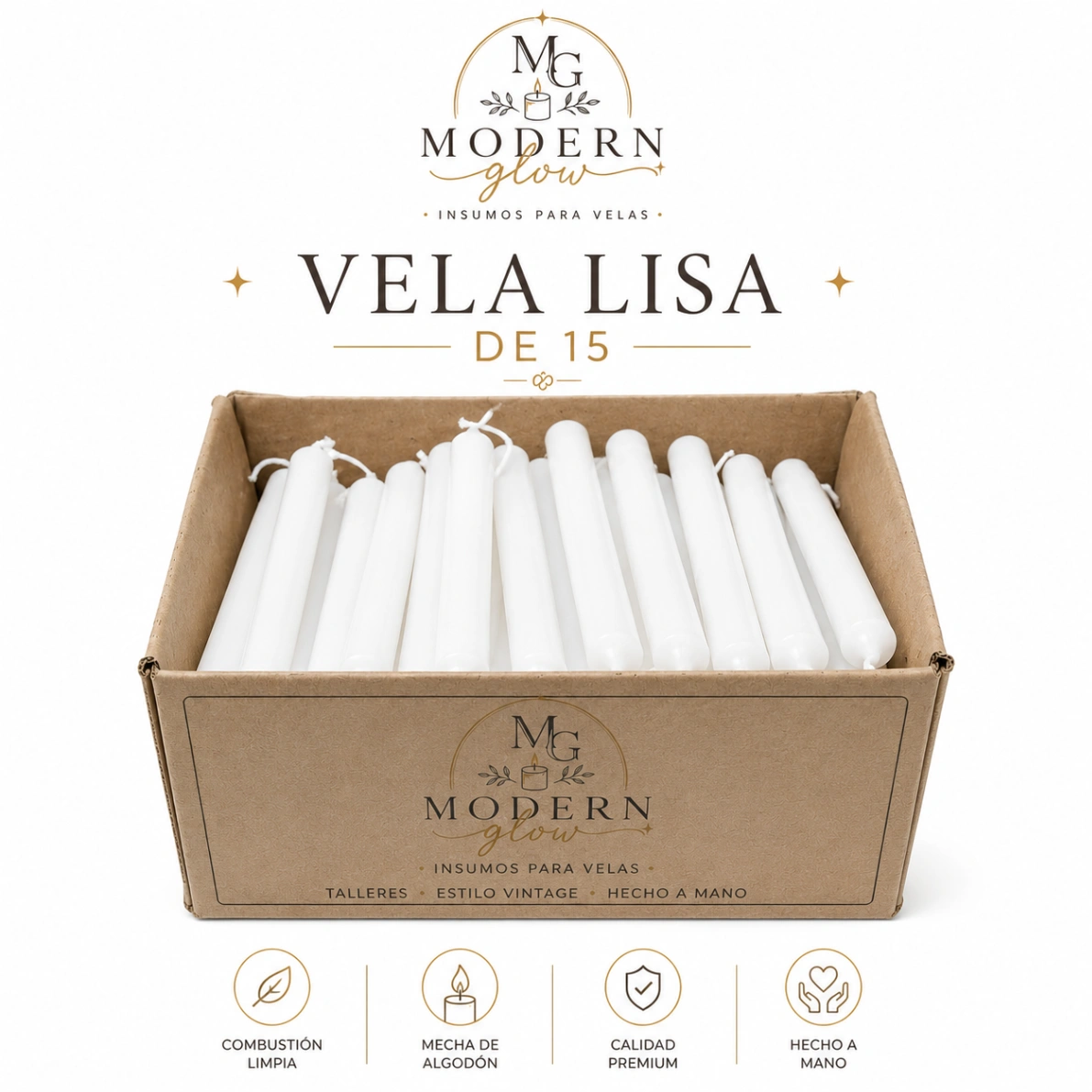 Caja de velas por 250 unidades