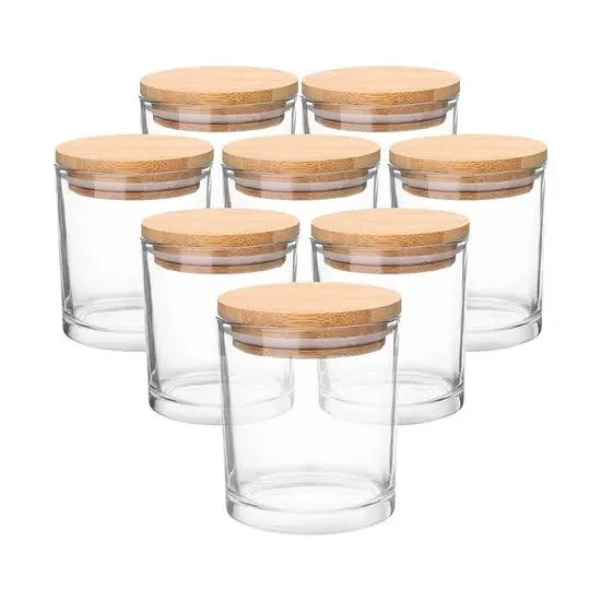 Envase x300ml vidrio tapa bambú