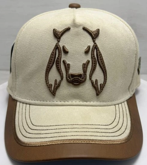 GORRA AGROPECUARIA GAMUZA GANADO BEIGE-CAFE