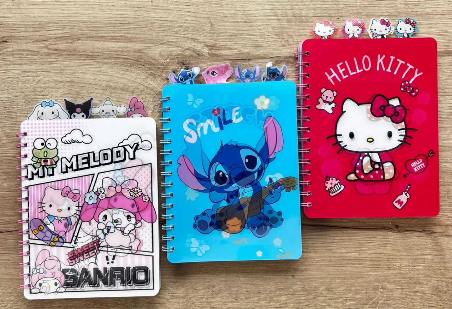 Cuaderno 5 materias hologramado