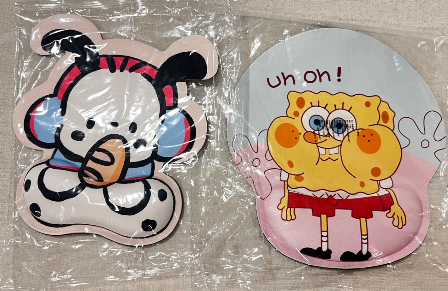 Mouse pad Pochaco y Bob esponja