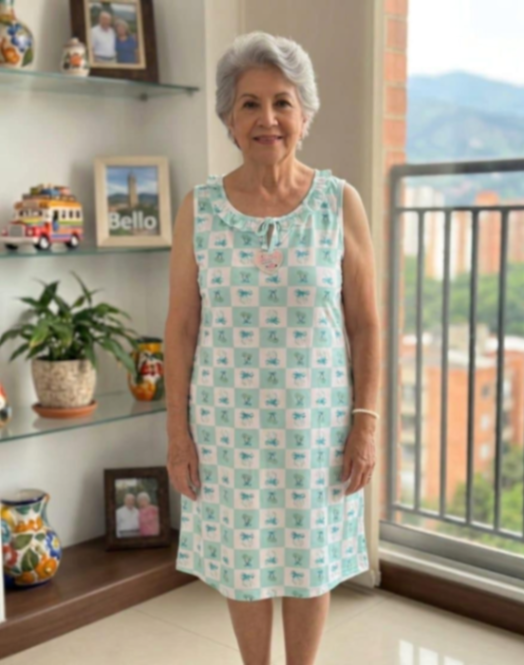Pijama mamá sin mangas 🍒