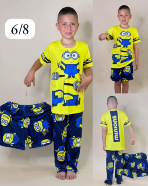 Pijama niño 3 piezas los minions