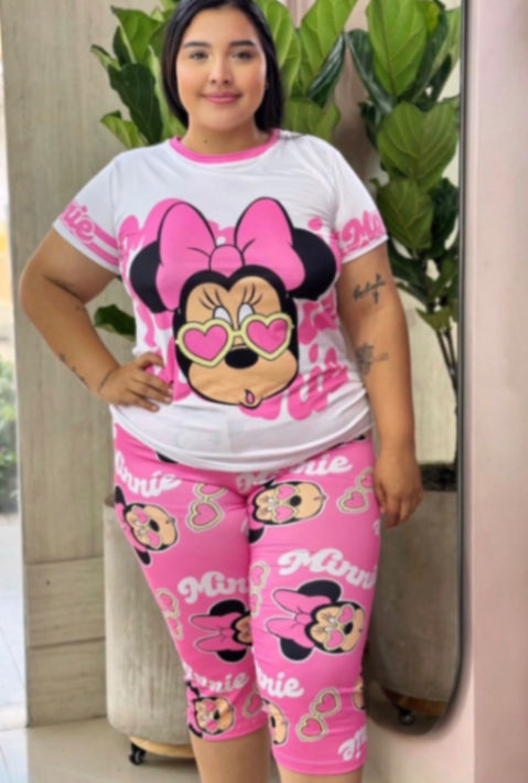 Pantalon capri plus Minnie Mouse