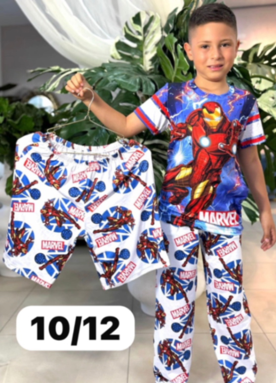 Pijama niño 3 piezas Iroman rayo