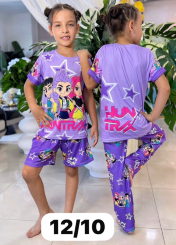 Pijama niña 3 piezas kpop