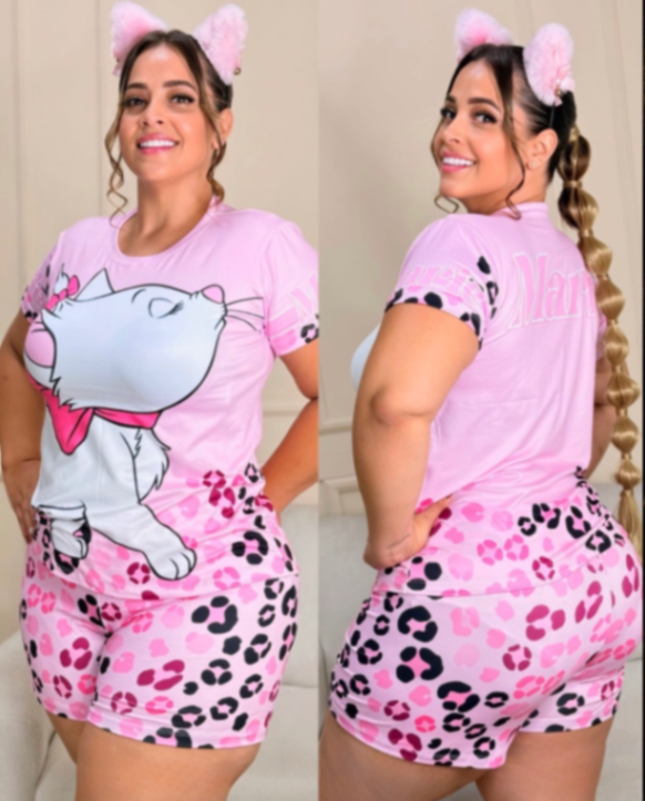 Short camiseta PLUSS gata Merie