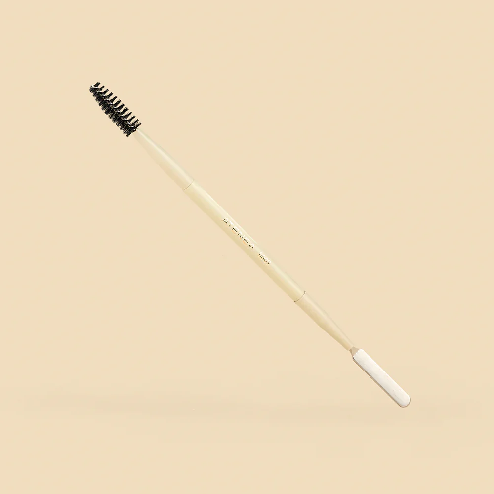 BROCHA DUO GLAM 2 EN 1 CEJAS/ESPATULA ATENEA