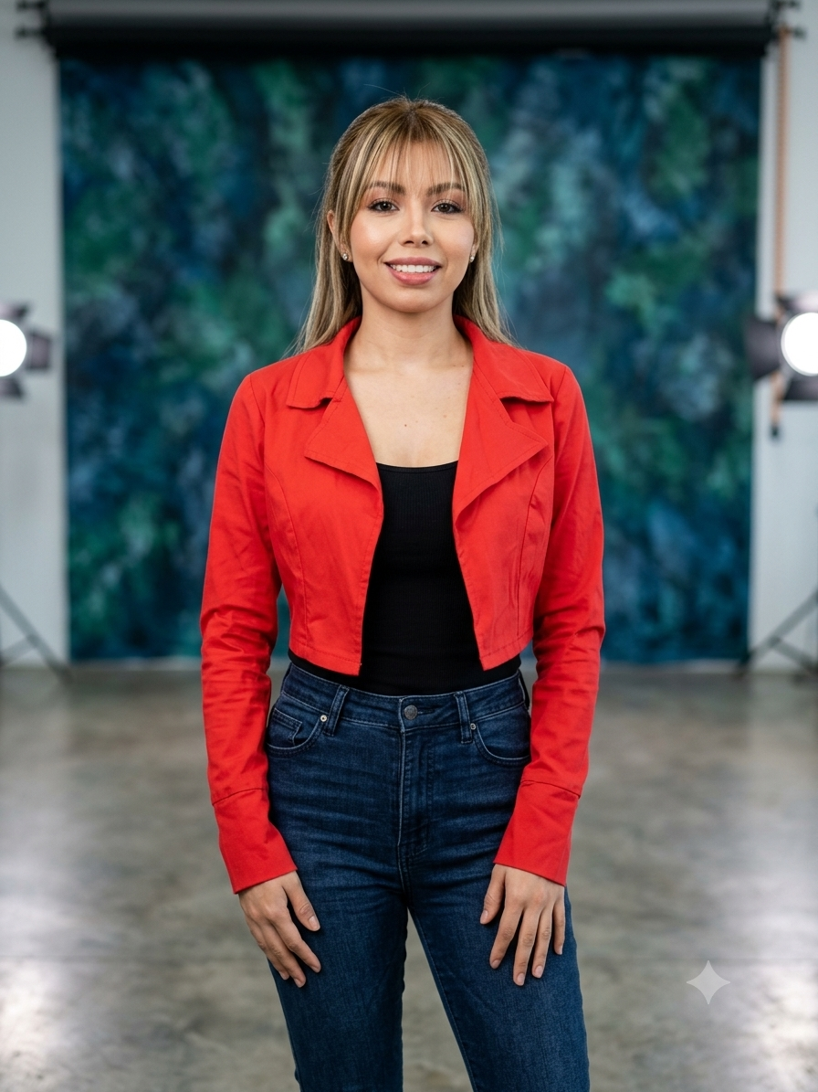 Nuevo- chaqueta Licrada enlogancion
