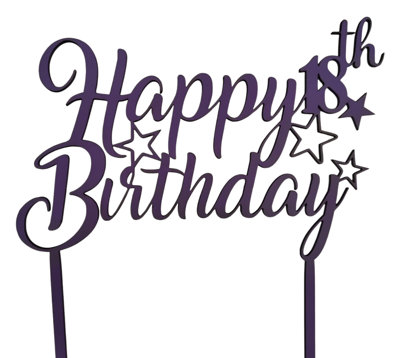 Cake Topper Mdf con vinil adhesivo
