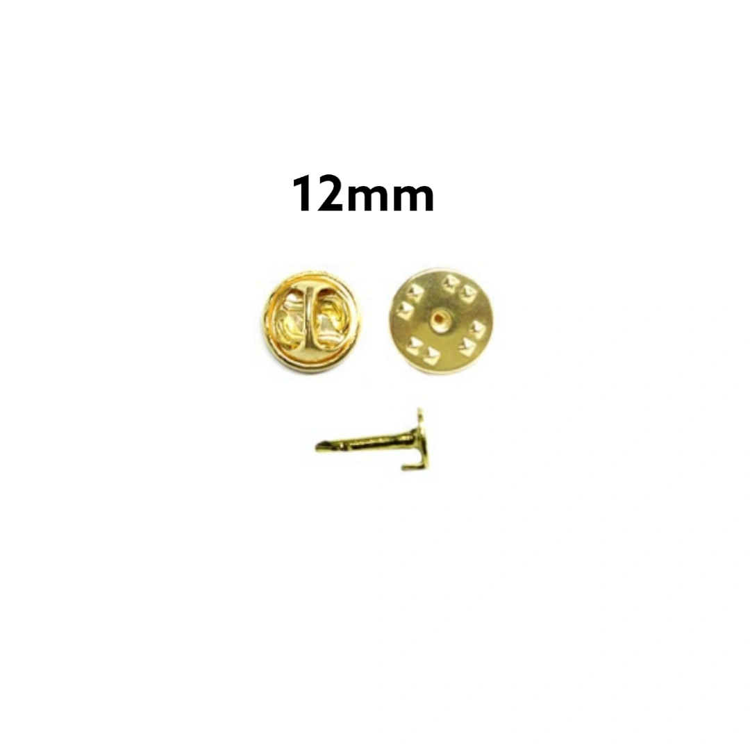 BROCHE MILITAR METALICO DORADO 12MM